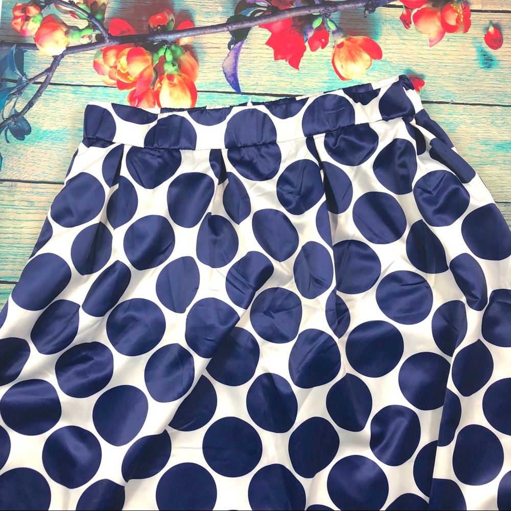 Persun Blue & White Maxi Skirt